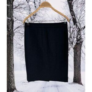 J.Crew No. 2 Pencil Skirt in Double-serge Wool in Black  Size 4
